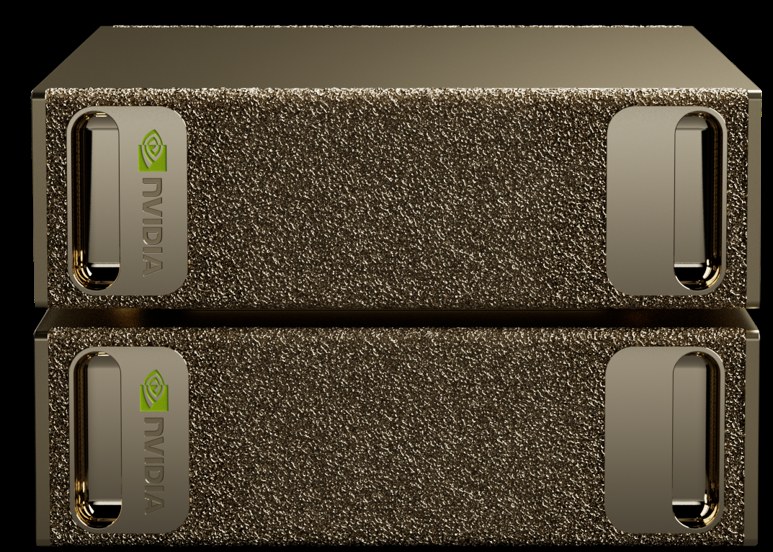 2台を積み重ねたNVIDIA DGX Spark